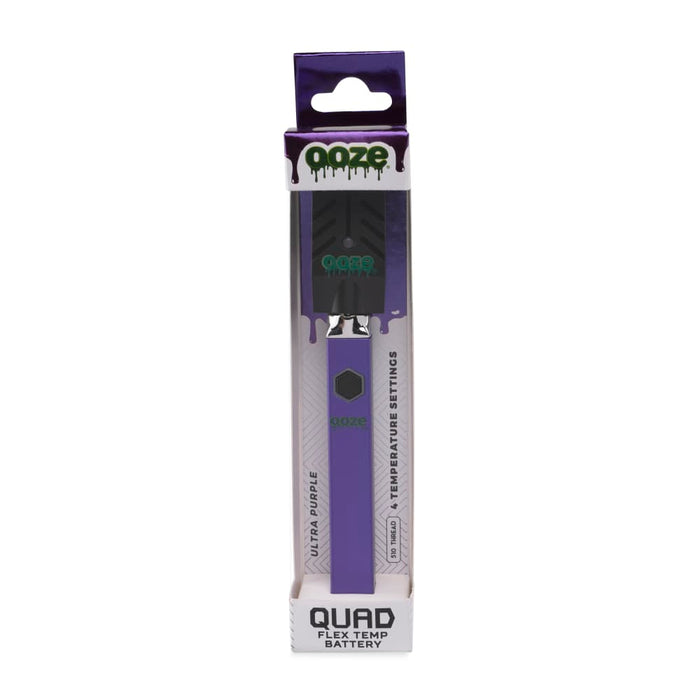 ooze quad 510 vape battery ultra purple box