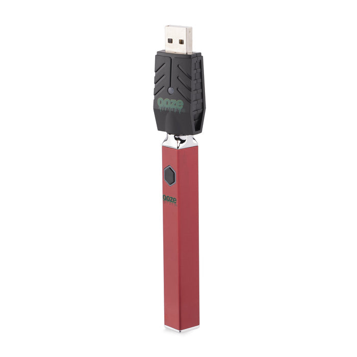 ooze quad 510 vape battery ruby red