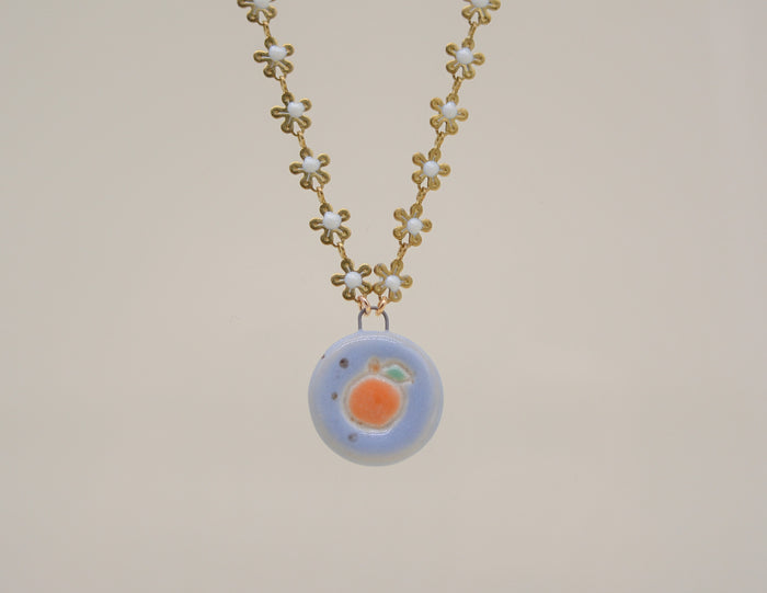 Orange Flowers Necklace