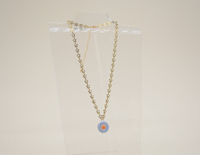 Orange Flowers Necklace