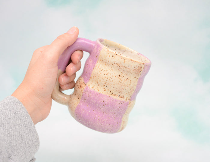 Orchid Checkerboard Mug x Free People Exclusive