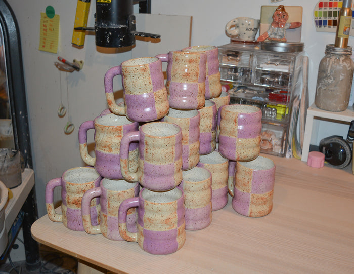 Orchid Checkerboard Mug x Free People Exclusive