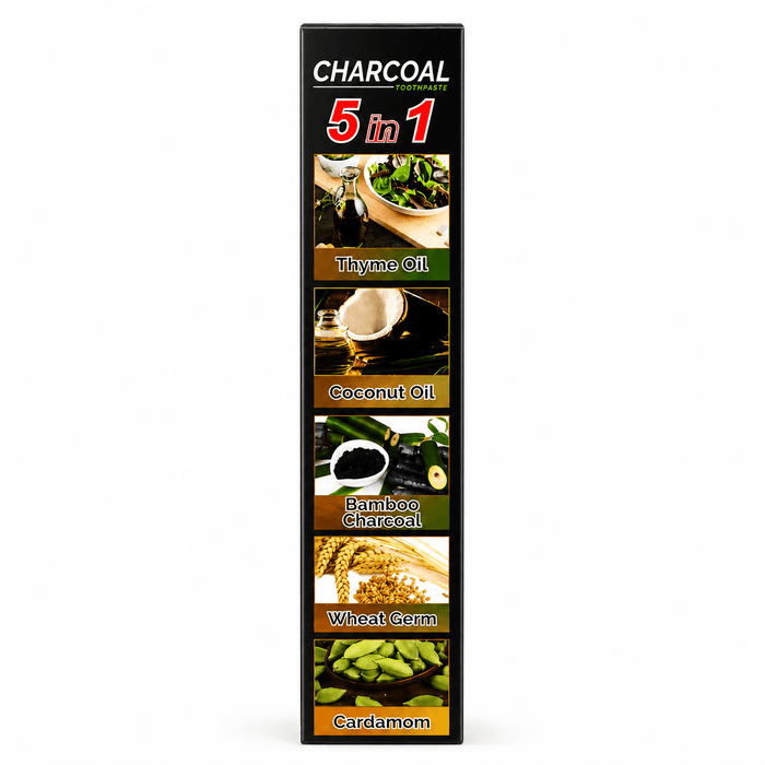 Organic Charcoal Toothpaste – Natural Teeth Whitening & Fresh Breath - Yado African & Caribbean Market
