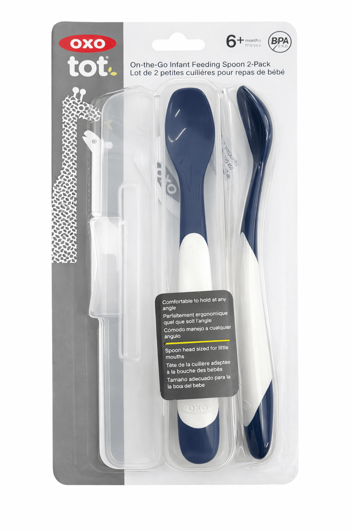 OXO Tot On the Go Infant Feeding Spoon - Navy (GWP)