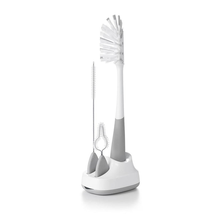Bottle brush set with stand for oxo tot water bottle and straw cup cleaning