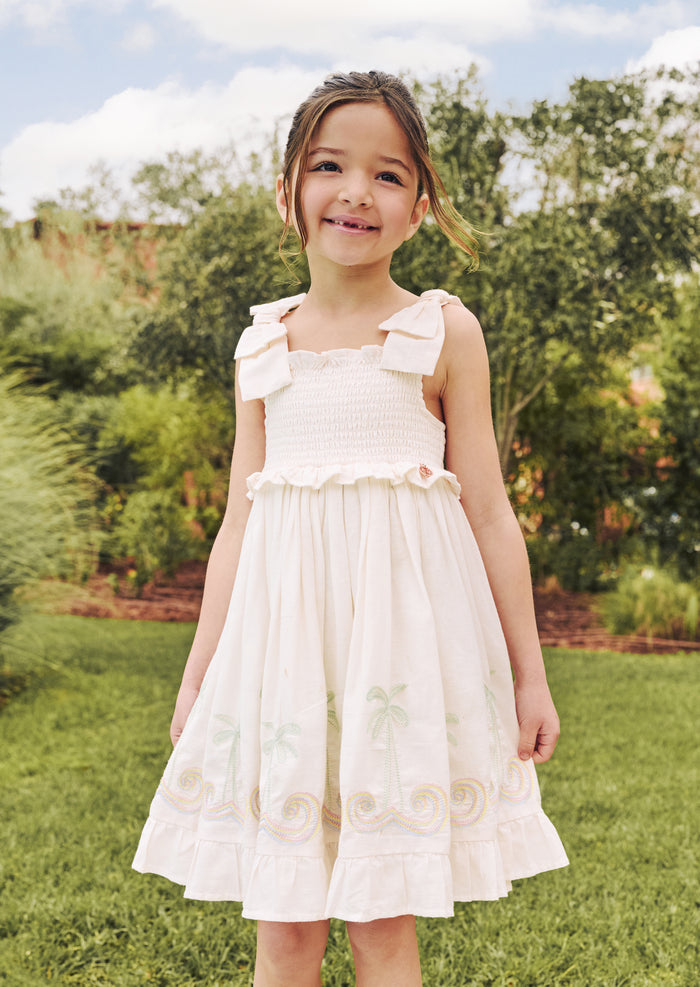 Palma Embroidered Hem Sun Dress
