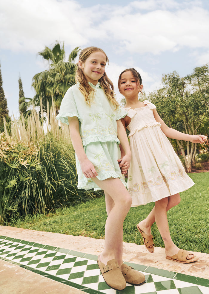 Palma Embroidered Hem Sun Dress