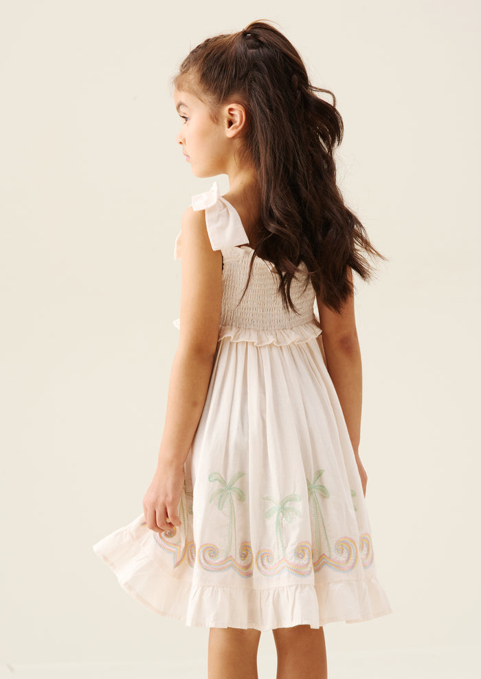 Palma Embroidered Hem Sun Dress