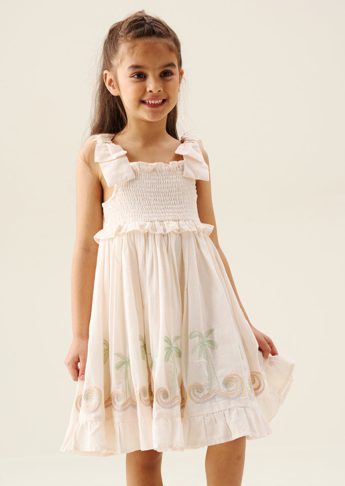 Palma Embroidered Hem Sun Dress