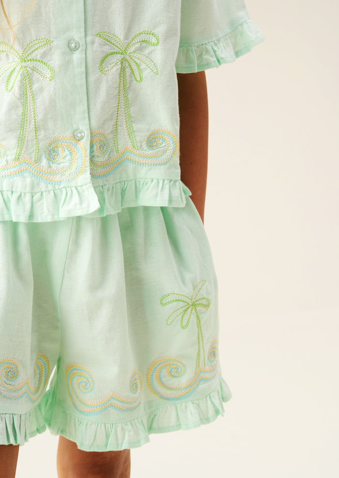 Palma Embroidered Short