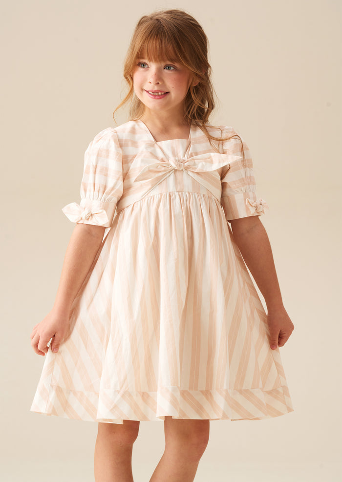 Palma Stripe Tie Front Dress
