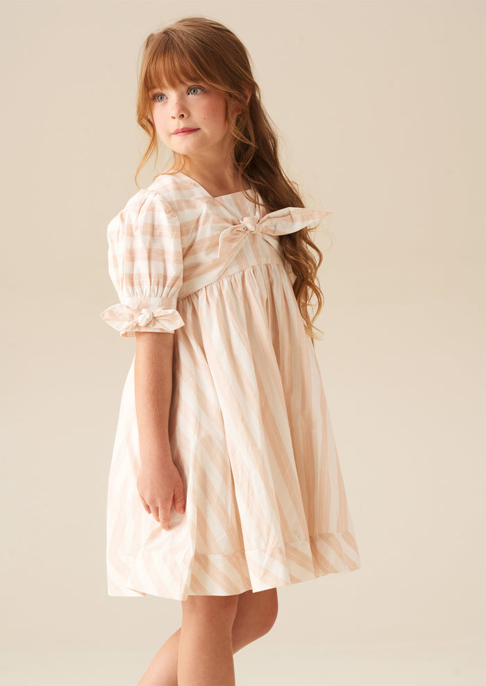 Palma Stripe Tie Front Dress