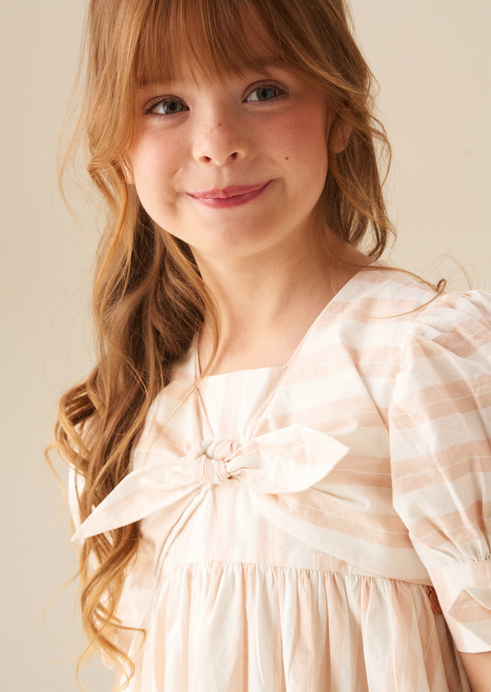 Palma Stripe Tie Front Dress
