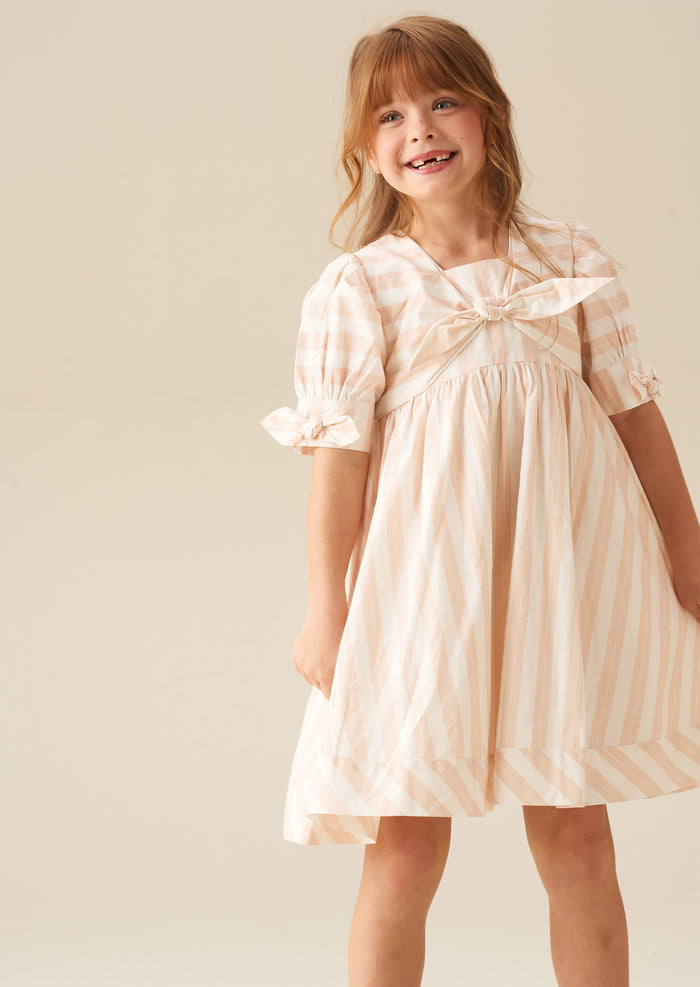 Palma Stripe Tie Front Dress