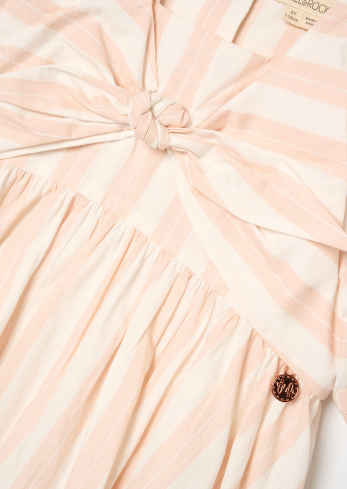Palma Stripe Tie Front Dress