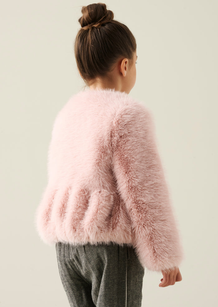 Paula Peplum Fur Jacket