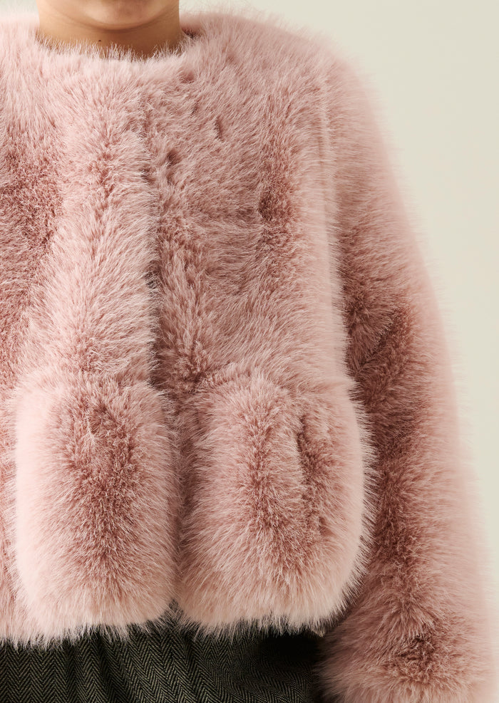 Paula Peplum Fur Jacket