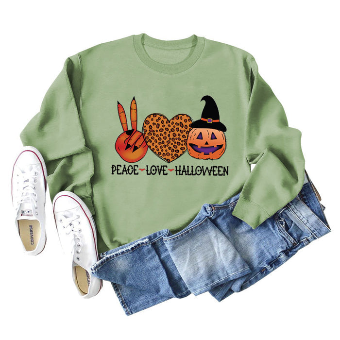 Olive green sweater (black word color picture) / S