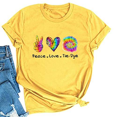 Peace Love The Dye T-Shirt for Women Hippie Shirt