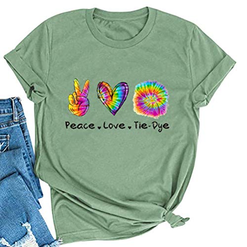 Peace Love The Dye T-Shirt for Women Hippie Shirt