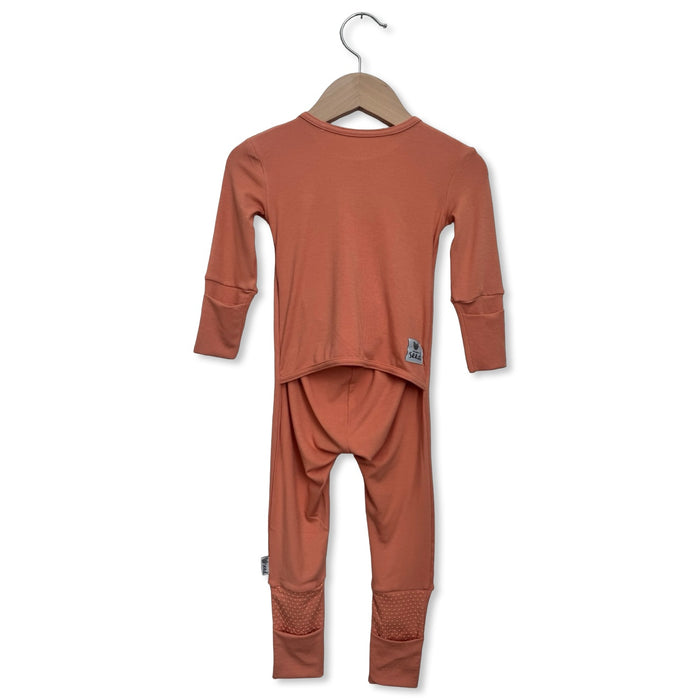 Peach Terra Day to Night Romper Luxe Edition | Cotton Bamboo Blend