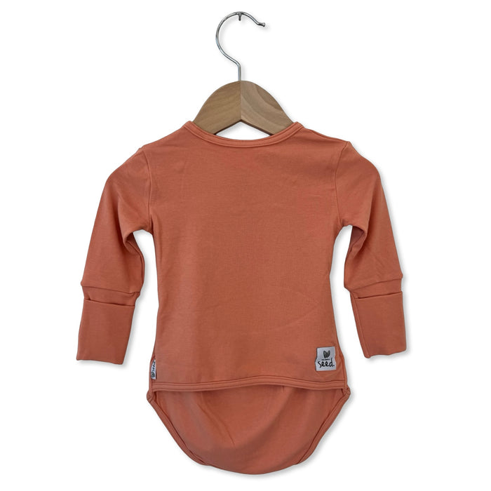 Peach Terra Snuggle Bug Long Sleeve Bodysuit