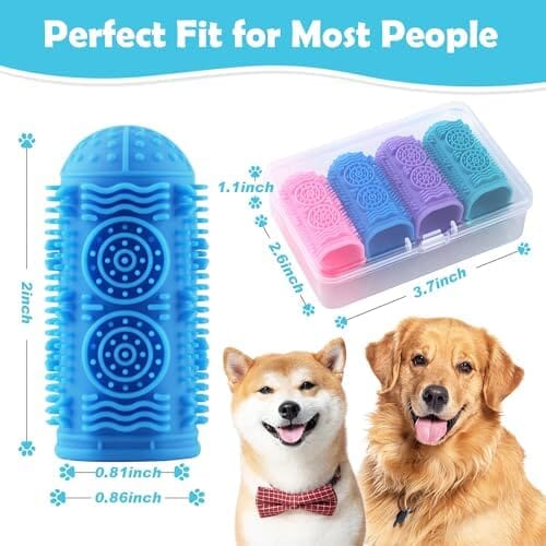 Pet Toothbrush 4 Pack Dog Toothbrush Kit Toothbrush Pet Clever