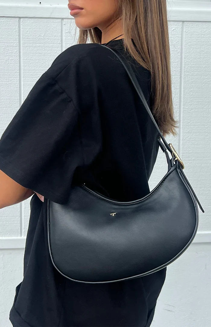 Peta and Jain Cinder Black Shoulder Bag