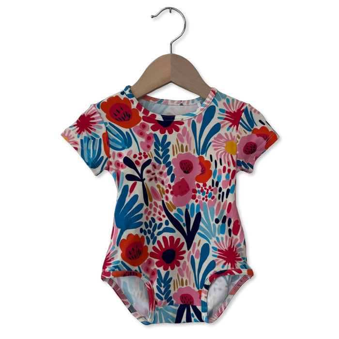 Petal Pop Short Sleeve Snuggle Bug Bodysuit