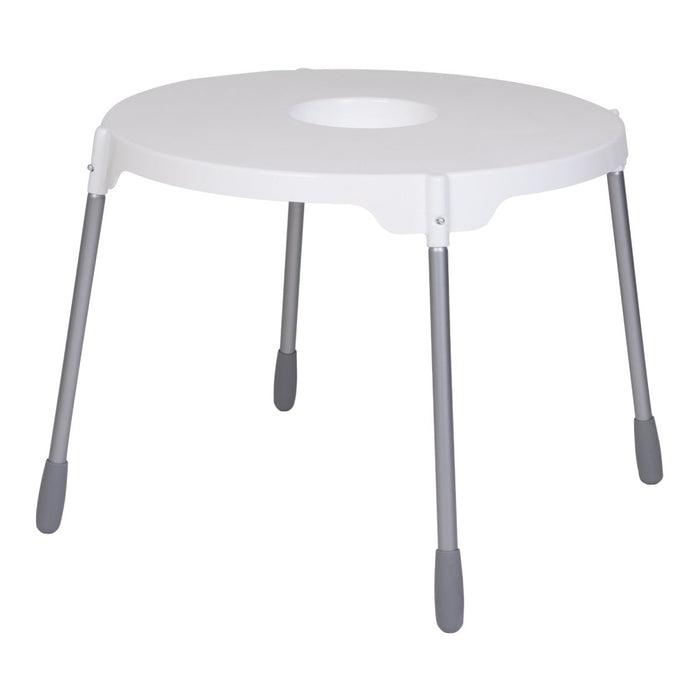 Poppy table top from Phil&Teds with gray legs, perfect for baby strollers and toshi baby rompers