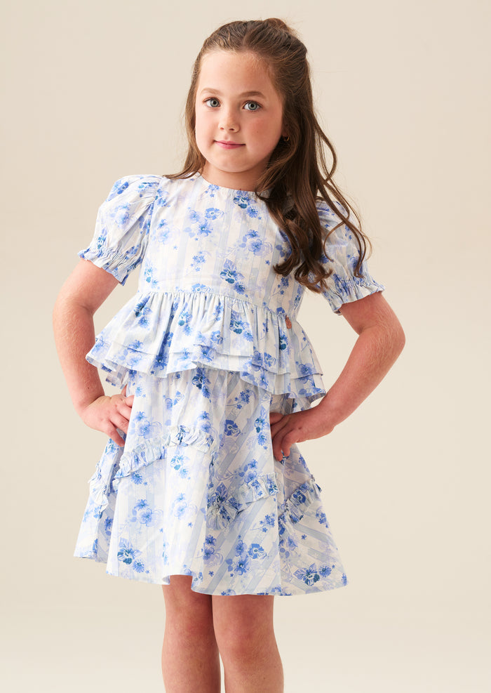 Pia Floral Ruffle Detail Skirt