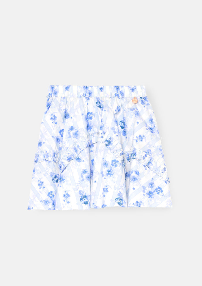 Pia Floral Ruffle Detail Skirt