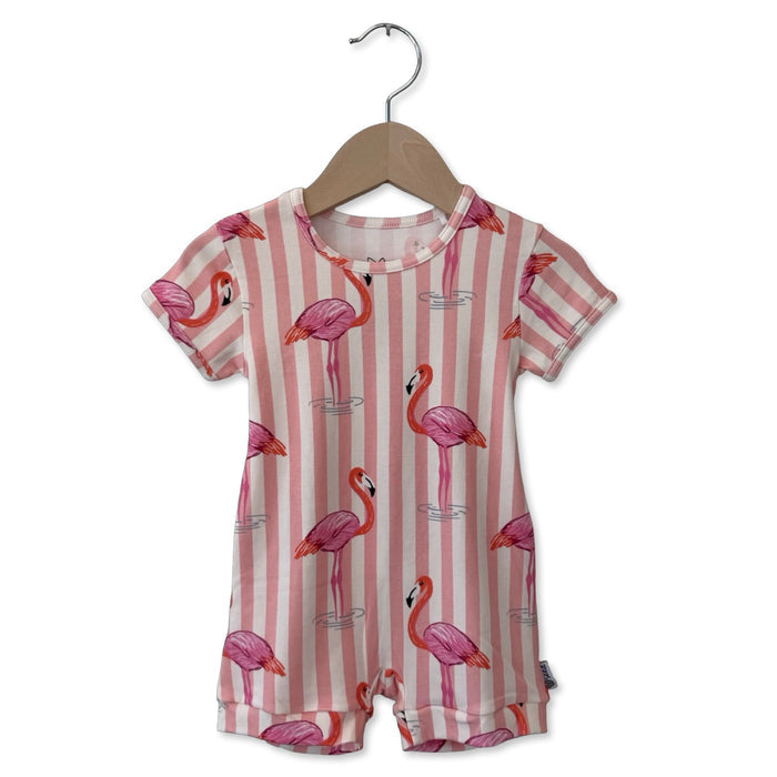 Pink Paradise Shorty Romper Luxe Edition | Cotton Bamboo Blend