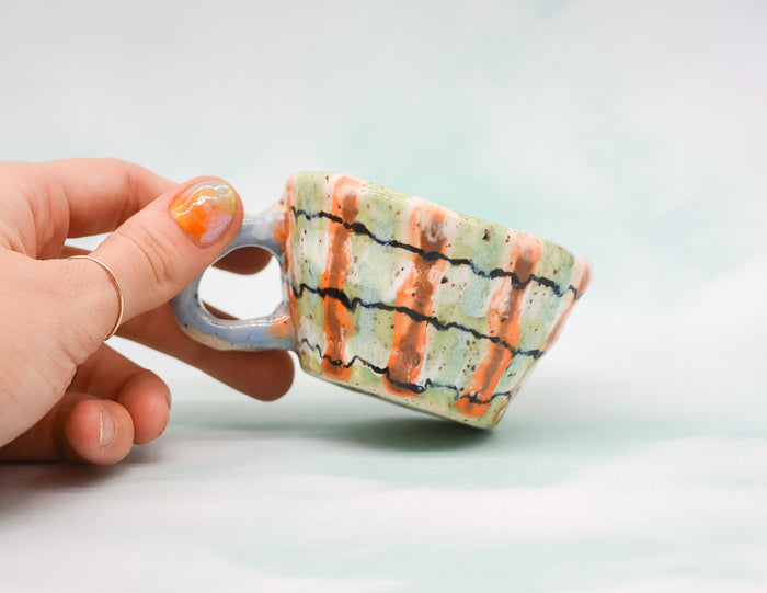 Plaid Espresso Cup #1