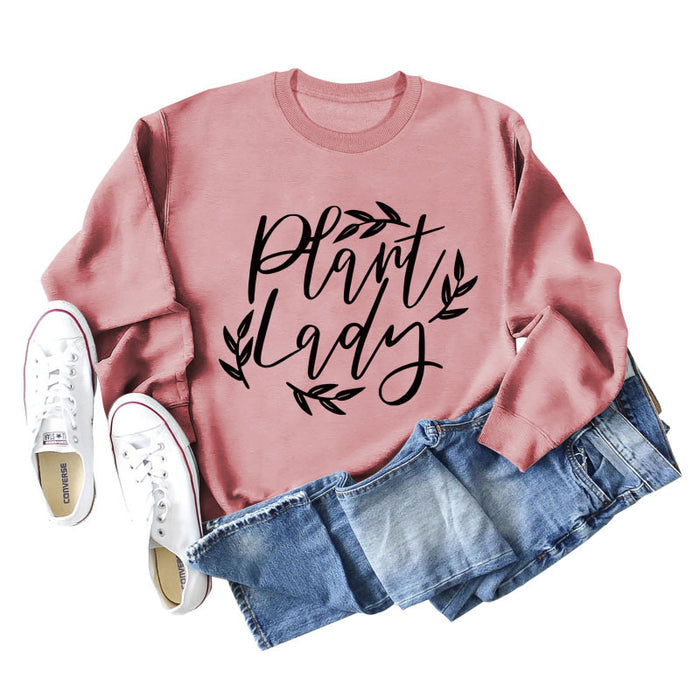 Rose gold sweater (black font) / S
