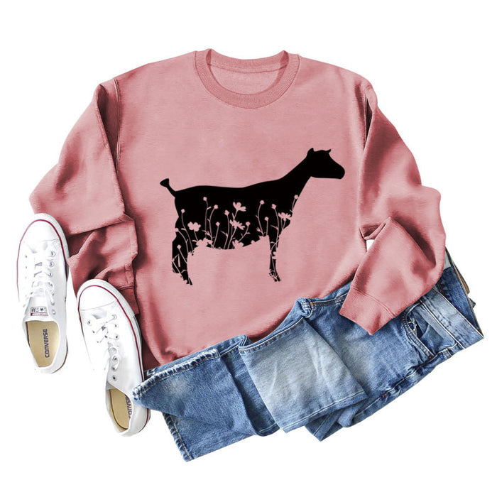 Rose gold sweater (black font) / S