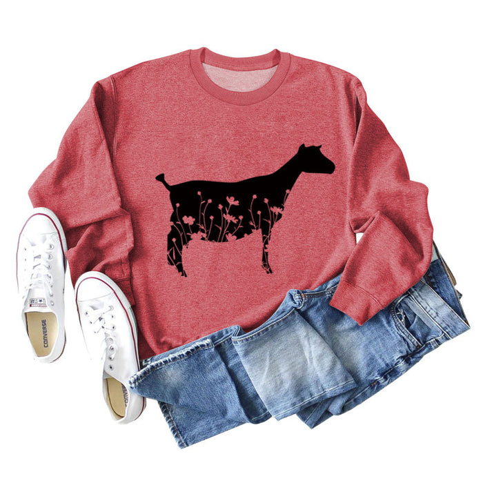 Red sweater (black font) / S