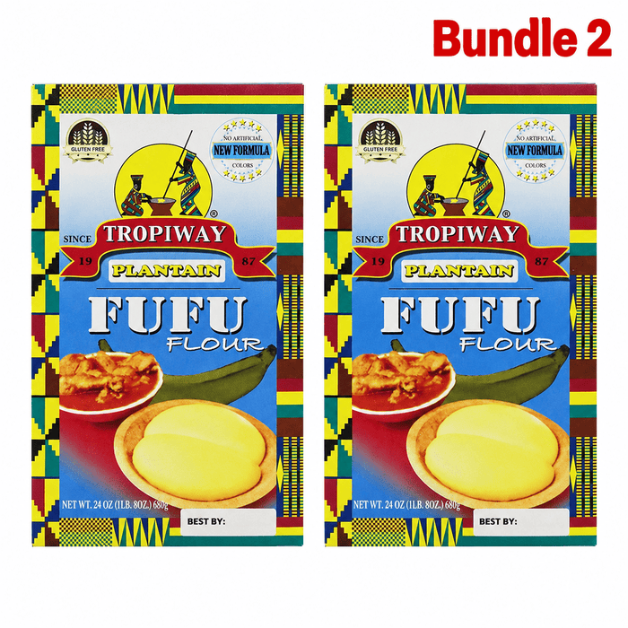 Plantain Fufu Flour 24oz | Smooth African Fufu - Yado African & Caribbean Market