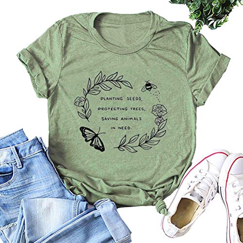 Planting Seeds Protecting Trees T-Shirt Women Bee Shirt
