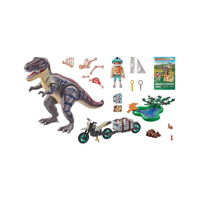 Playmobil T-Rex trace path