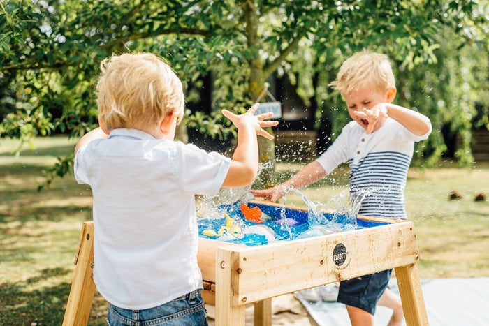 Plum Build and Splash Wooden Sand and Water Table