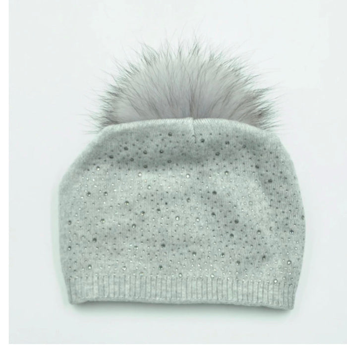 PNYC SWAROVKI CRYSTAL SLOUCHIE BEANIE