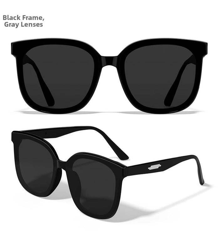 Sunglasses High-End, Face-Slimming, Special for Driving, Polarized, Sun Protection, UV Protection Sunglasses - black