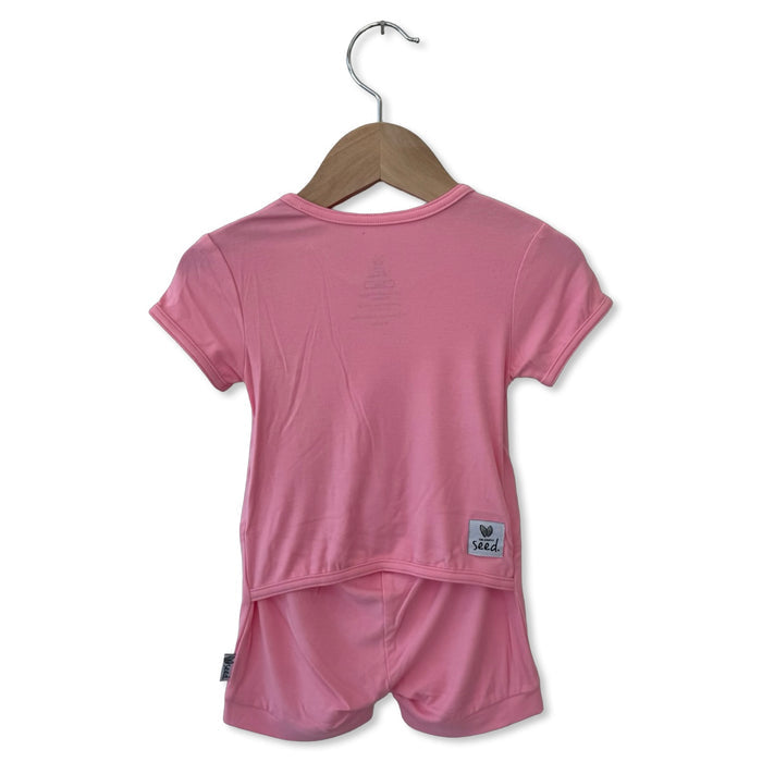 Pretty In Pink Adaptive Tube Access Shorty Romper