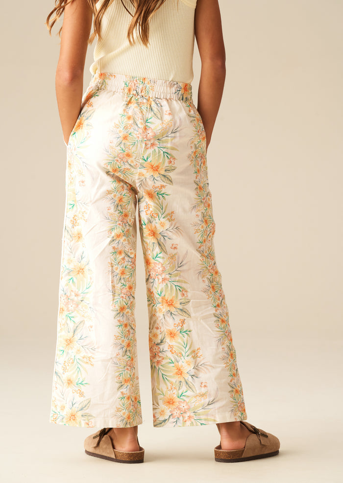 Primrose Floral Print Tie Waist Trousers