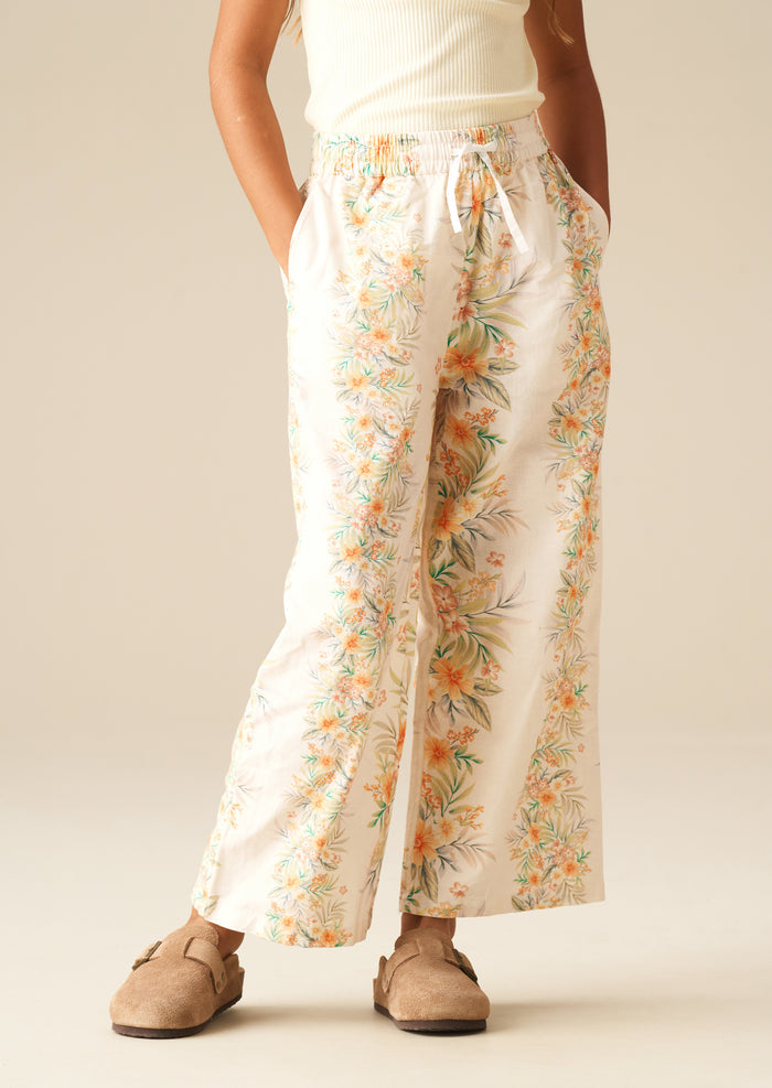 Primrose Floral Print Tie Waist Trousers