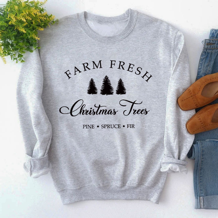 Gray sweater (black font) / S