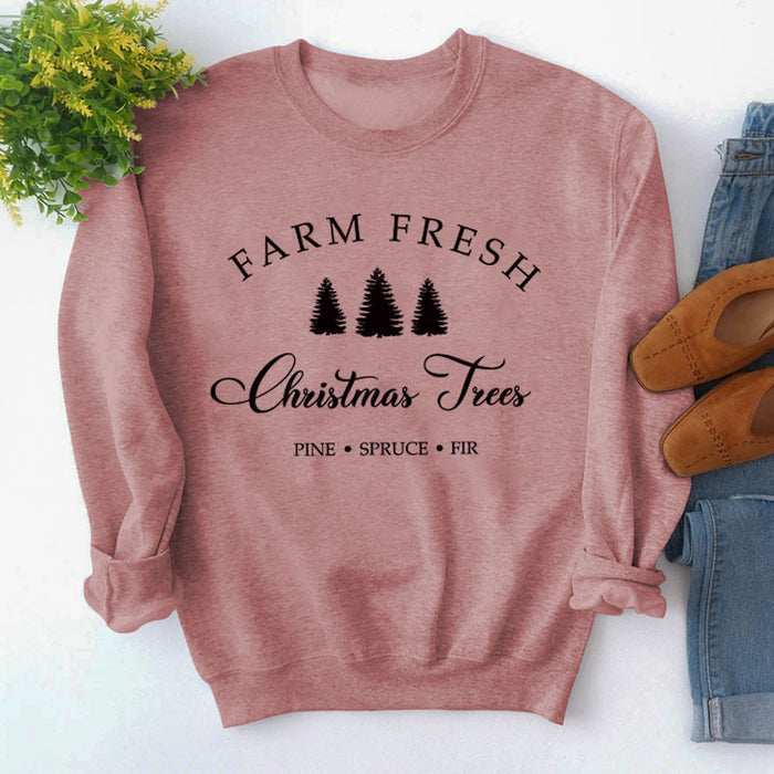 Rose gold sweater (black font) / S