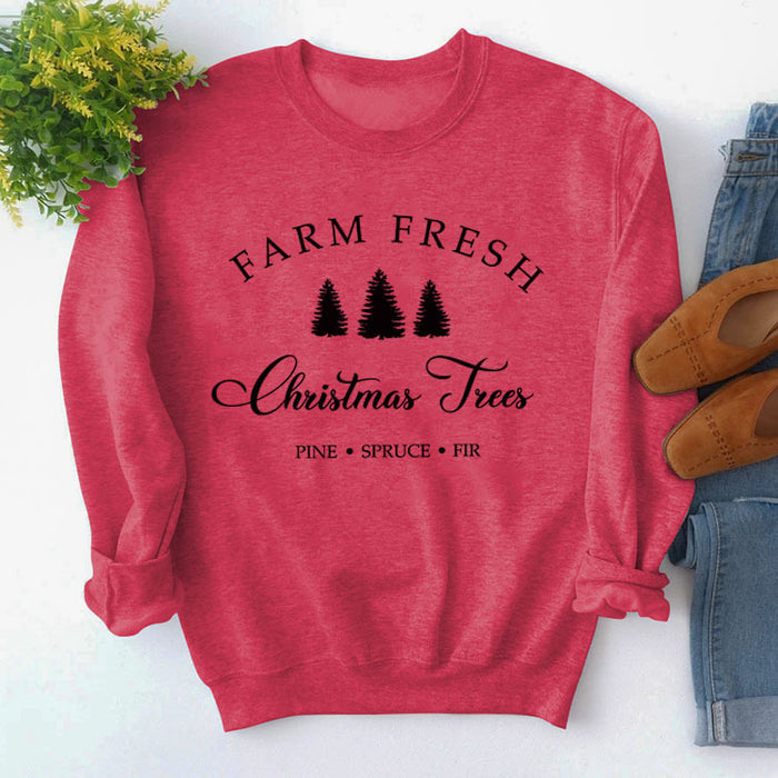 Red sweater (black font) / S
