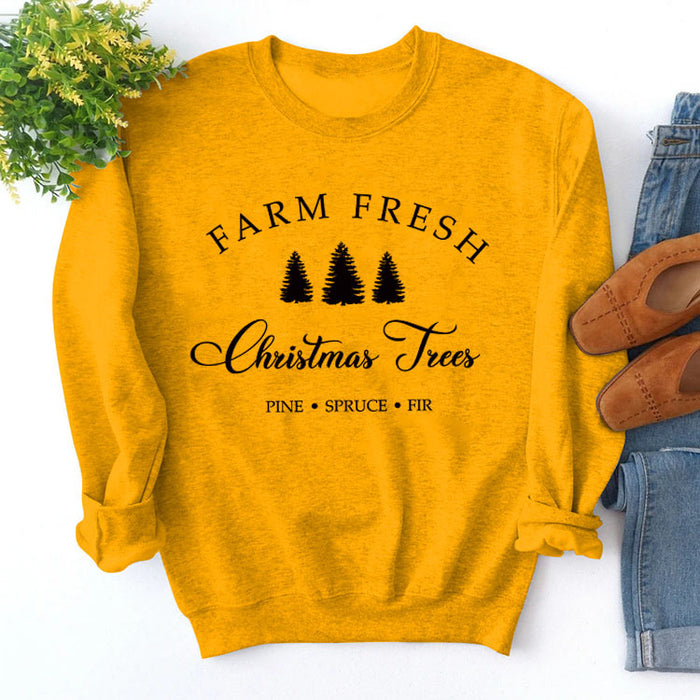 Yellow sweater (black font) / S
